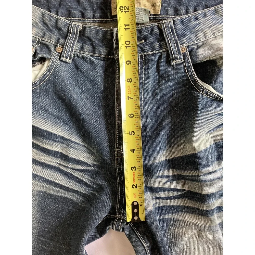 Vtg Ecko Unltd Jeans Men 36x30 Blue Denim 714 Straight Distressed Faded Wash Y2K